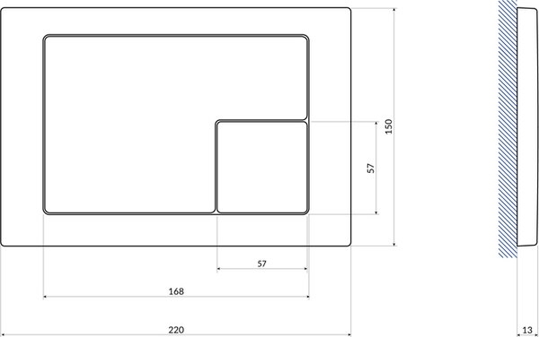 Унитаз подвесной с инсталляцией Saniteco KW-99046 + 64077 + S-IN-MZ-LINK_PRO