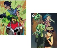 Постеры Citydecor Gorillaz 10 (2шт, 30x40) - 