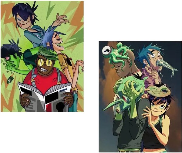 Постеры Citydecor Gorillaz 10 (2шт, 30x40)