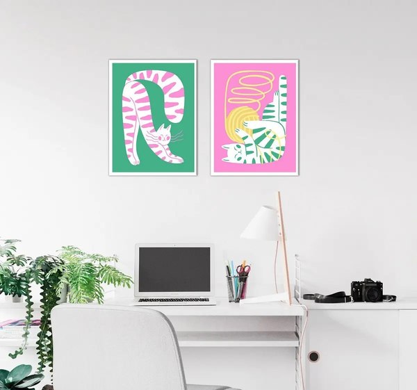 Постеры Citydecor Котик 7 (2шт, 30x40)