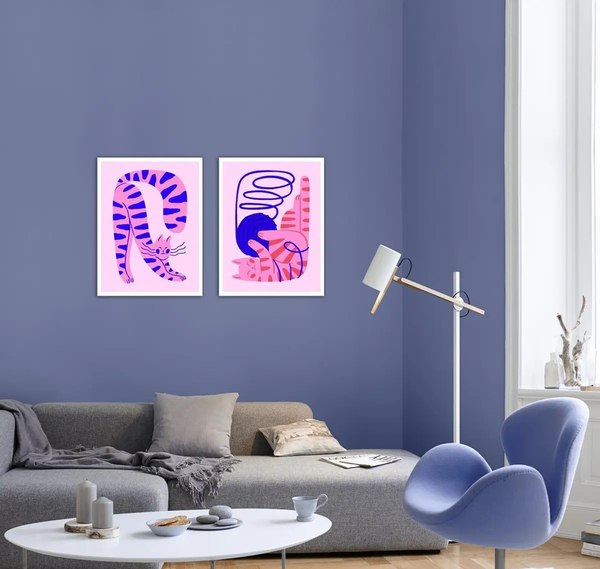 Постеры Citydecor Котик 8 (2шт, 30x40)