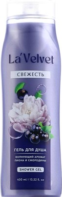 

Гель для душа, La Velvet Свежесть Пион и смородина