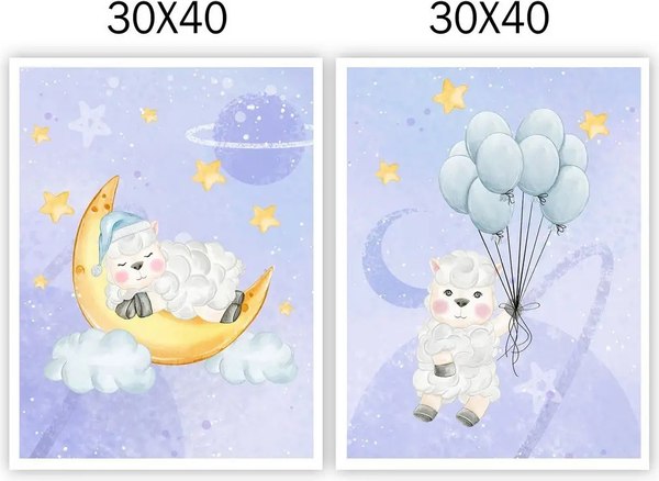 Постеры Citydecor Овечки 28 (2шт, 30x40)