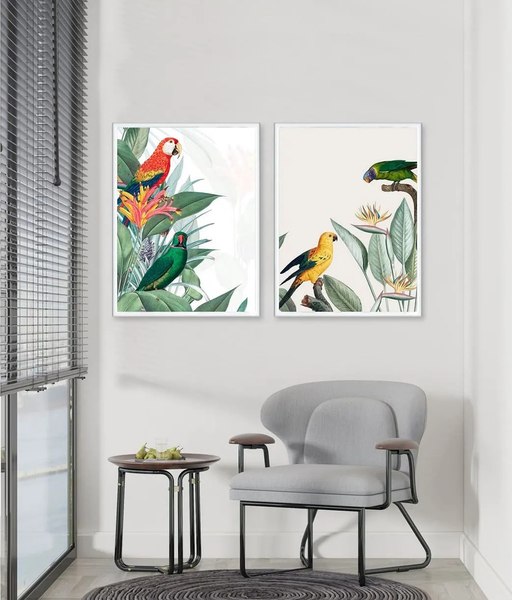 Постеры Citydecor Попугайчики 4 (2шт, 30x40)