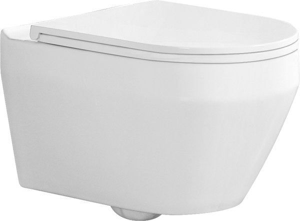 Унитаз подвесной с инсталляцией Saniteco KW-9009W + Marberg 410 SE CR + Marberg 410