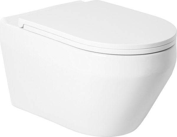 Унитаз подвесной с инсталляцией Saniteco KW-9009W + Marberg 410 SE CR + Marberg 410