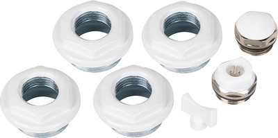 Монтажный комплект для радиатора Royal Thermo 1'x1/2' RT1/2W (белый) - 