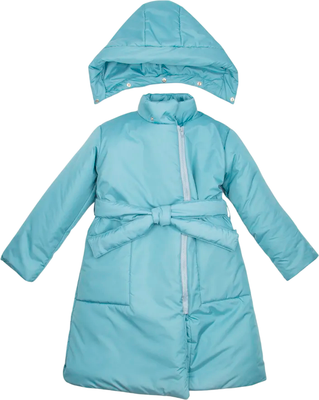 Пальто детское Amarobaby Snuggly / AB-OD24-SNUGGLY29/19-146 (голубой, р.146-152) - 