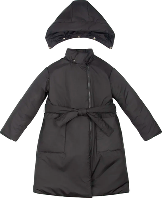 Пальто детское Amarobaby Snuggly / AB-OD24-SNUGGLY29/09-146 (черный, р.146-152) - 