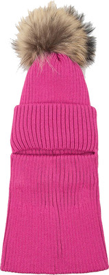 Шапочка для малышей Amarobaby Pure Love Pompon / AB-OD24-PLPO16/25-52 (фуксия, р.52-54) -