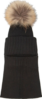 Шапочка для малышей Amarobaby Pure Love Pompon / AB-OD24-PLPO16/09-50 (черный, р.50-52) -