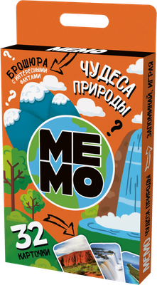 

Настольная игра, Мемо Чудеса природы / 04988