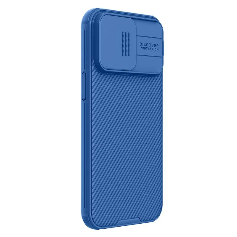 Чехол-накладка Nillkin CamShield Pro для Apple iPhone 15 Pro (синий) — фото 2