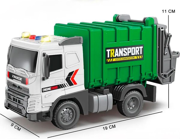 Мусоровоз игрушечный Jiansheng JS175
