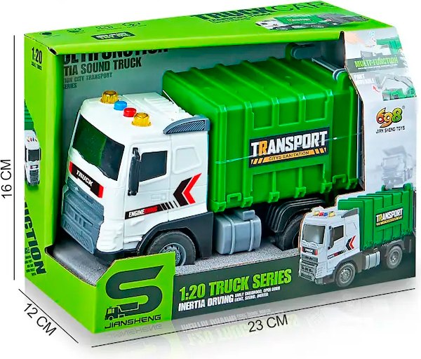 Мусоровоз игрушечный Jiansheng JS175