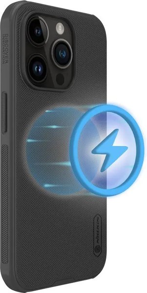 Чехол-накладка Nillkin Super Frosted Shield Pro для Apple iPhone 15 Pro Max (черный)