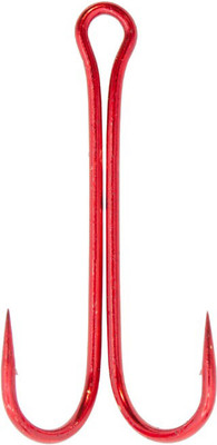 Набор крючков рыболовных Flagman Fishing Double Hook Long SS Red №3/0 / FDH-LR30 (3шт) - 
