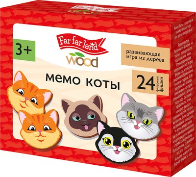 

Развивающая игра, Far far land wood Мемо Коты / 05199