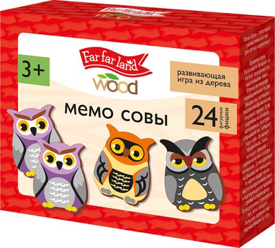 

Развивающая игра, Far far land wood Мемо Совы / 05200