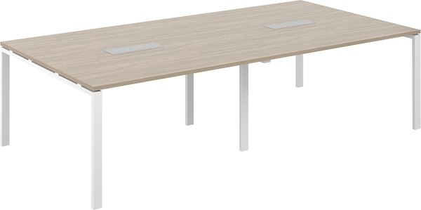 Комплект письменных столов Norden SG.274.OD.63.WH (белый/дуб темный)