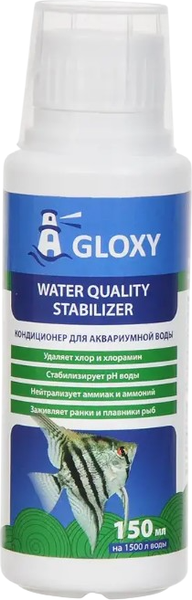 Средство для ухода за водой аквариума Gloxy Кондиционер Water Quality Stabilizer / GL-084131 (150мл)