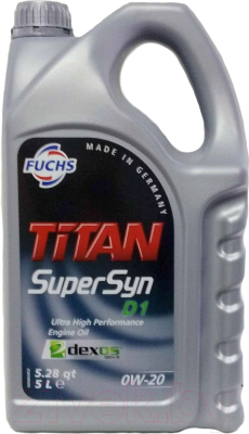 Моторное масло Fuchs Titan Supersyn D1 0W20 /  601425646 (5л)
