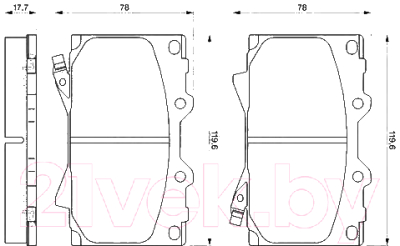 

Тормозные колодки Bosch, 0986424640