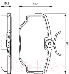 

Тормозные колодки Bosch, 0986424564