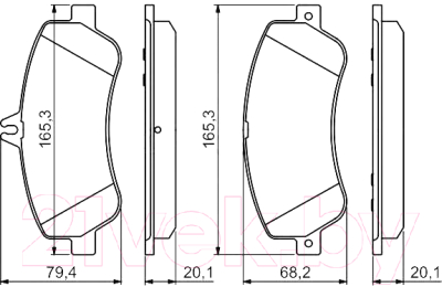 

Тормозные колодки Bosch, 0986494302