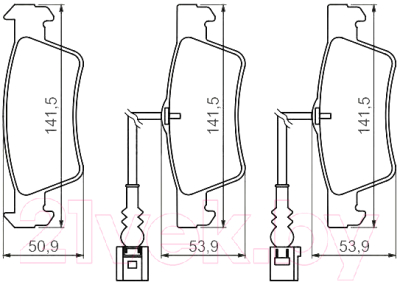 

Тормозные колодки Bosch, 0986494219