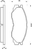 

Тормозные колодки, 0986424572