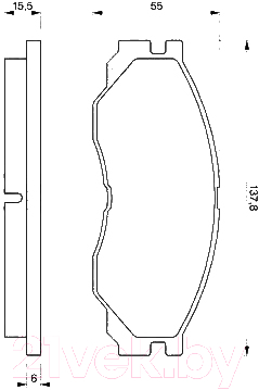 

Тормозные колодки Bosch, 0986424572
