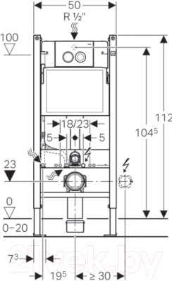 Унитаз подвесной с инсталляцией Geberit M39018000 + 458.122.21.1