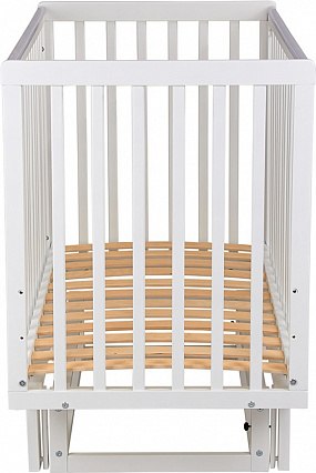 Детская кроватка Polini Kids Simple 341 с маятником / 0003167-04 (белый)