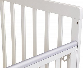 Детская кроватка Polini Kids Simple 341 с маятником / 0003167-04 (белый)