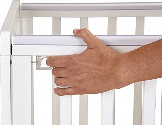 Детская кроватка Polini Kids Simple 341 с маятником / 0003167-04 (белый)