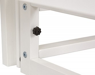 Детская кроватка Polini Kids Simple 341 с маятником / 0003167-04 (белый)
