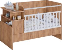 Детская кровать-трансформер Polini Kids Ameli 1150 / 0002759.174 (белый/дуб крафт золотой) - 