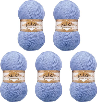 

Набор пряжи для вязания, Angora Gold 20% шерсть, 80% акрил / 40