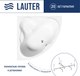 Ванна акриловая Lauter Riviera 150x150 / 21050150 (с каркасом) - 