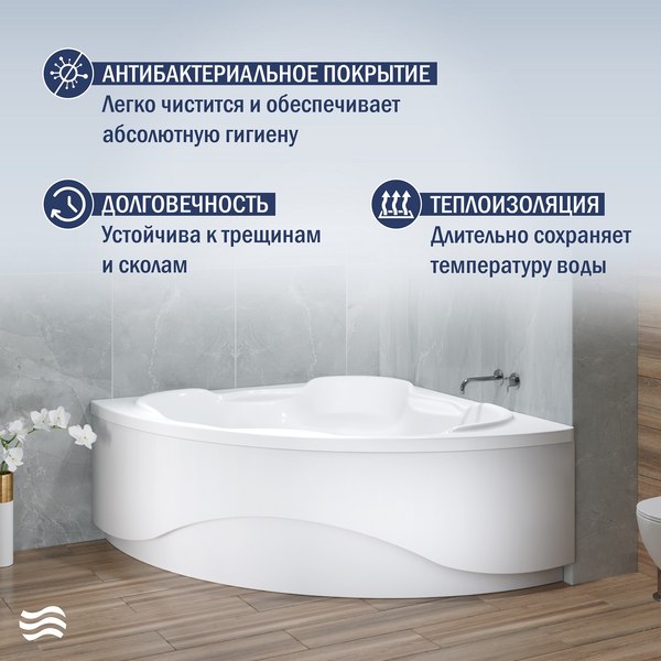 Купить Ванна акриловая Lauter Riviera 140x140 / 21050140 в Молодечно