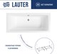 Ванна акриловая Lauter Olympia 180x80 / 21100080 (с каркасом) - 