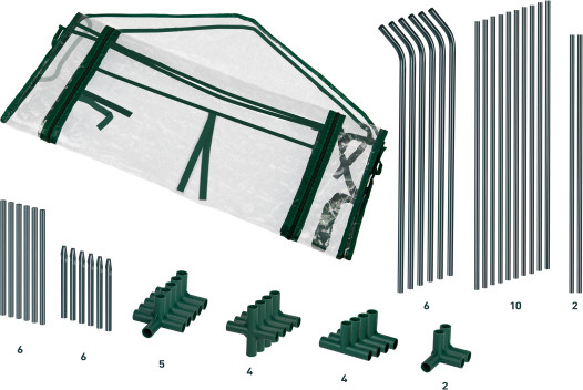 Купить Теплица Green Apple GA-House-2х-frame / Б0063858 в Минске