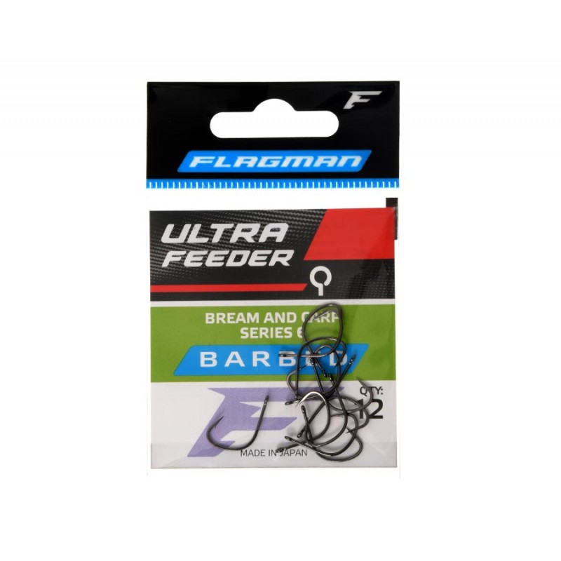 Набор крючков рыболовных Flagman Fishing Ultra Feeder Bream And Carp Series 6 / 306BN-10 (12шт) — фото 2