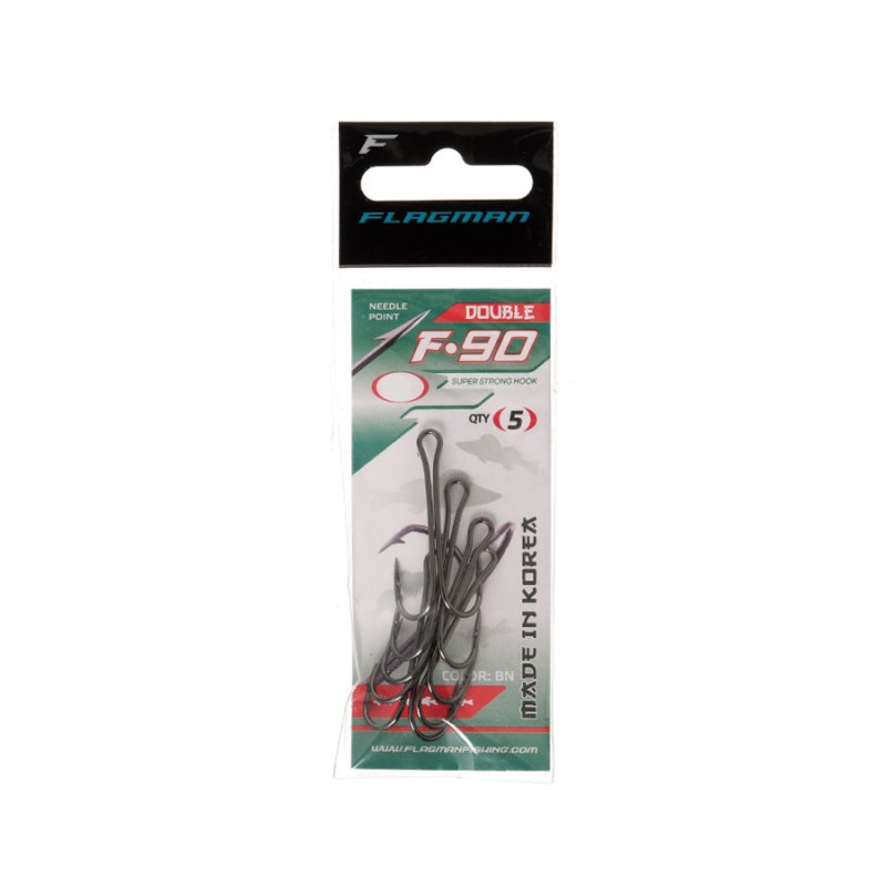 Набор крючков рыболовных Flagman Fishing F-90 Double Hook / FD-90-20 — фото 2