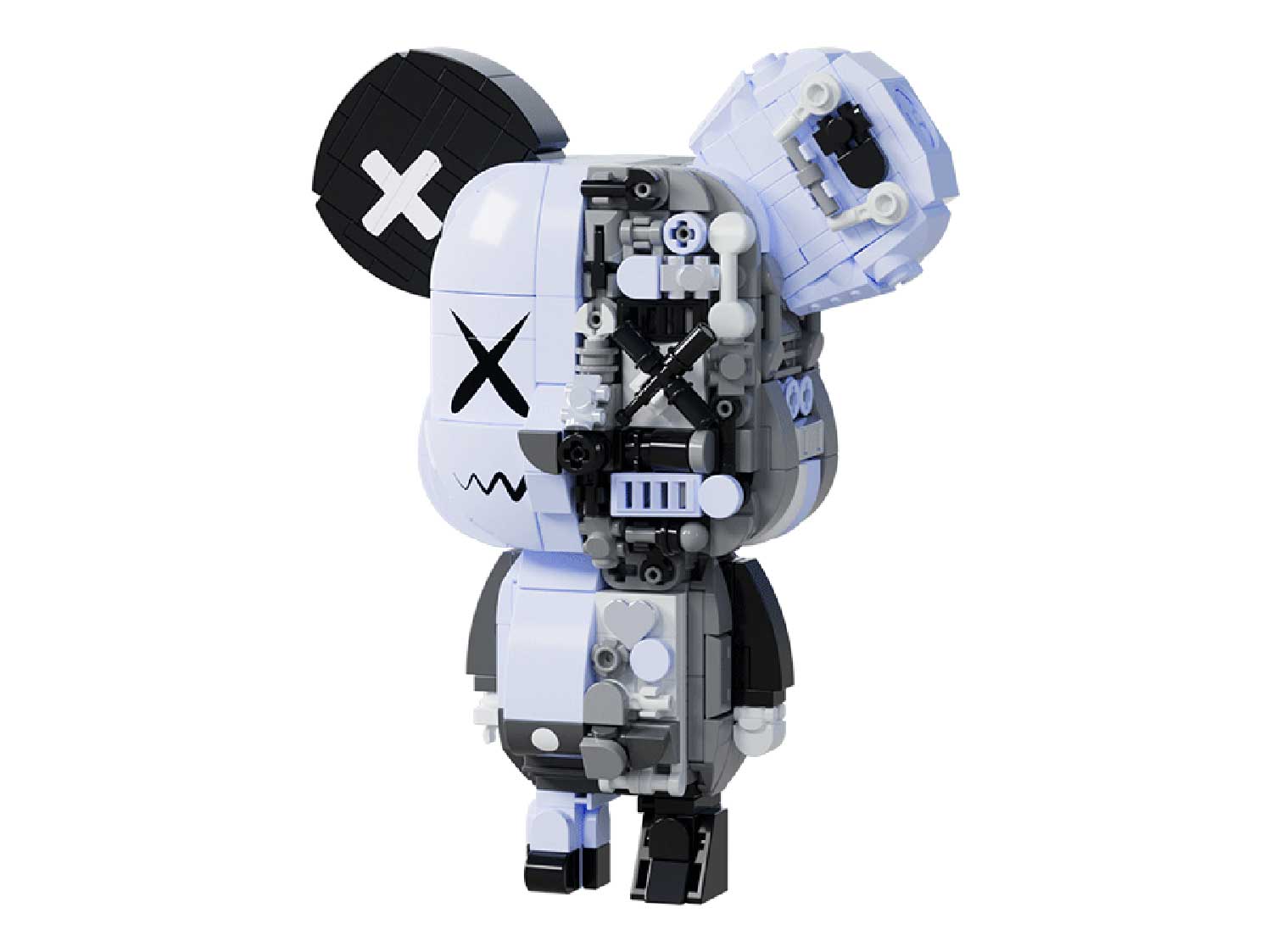 Конструктор магнитный Jaki Bearbrick: Gamma grey / JK6250-4