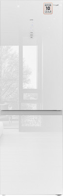 

Холодильник с морозильником, WRK 185 Total NoFrost Inverter White Glass