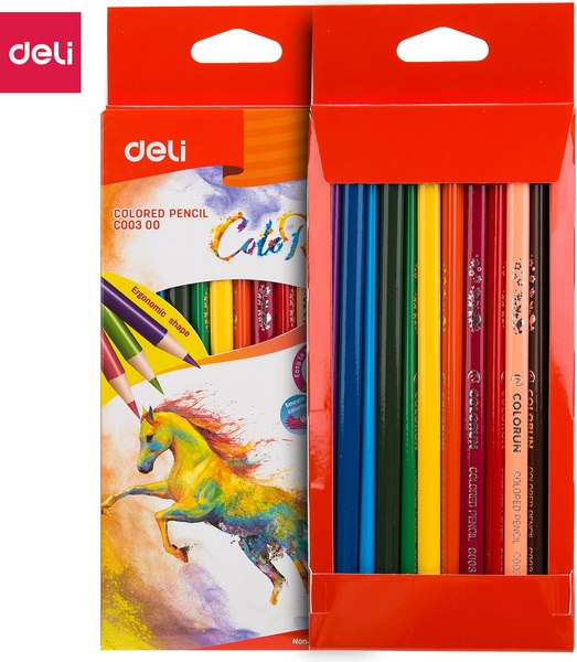 Набор цветных карандашей Deli ColoRun / C00300 (12цв)