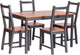 Обеденная группа Tetchair Sonata Dining Set (антик/графит) - 