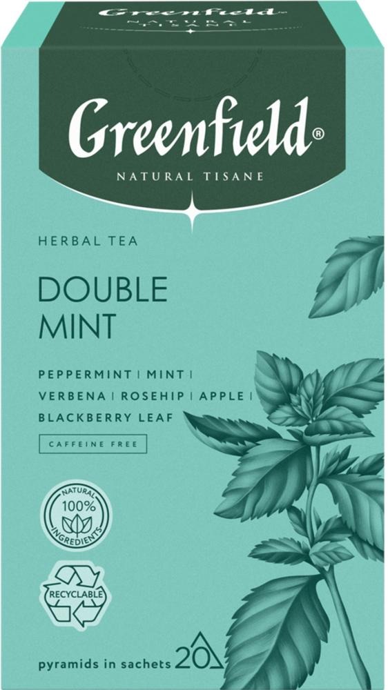 Чайный напиток GREENFIELD Natural Tisane Double Mint (20пак) — фото 2
